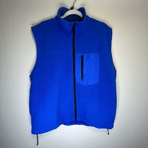Duluth Trading Men’s Full Zip Soft Shell Fleece Vest Size XL Full Zip Blue